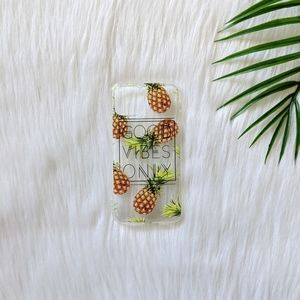 Pineapple print good vibes only iPhone 11 Pro case